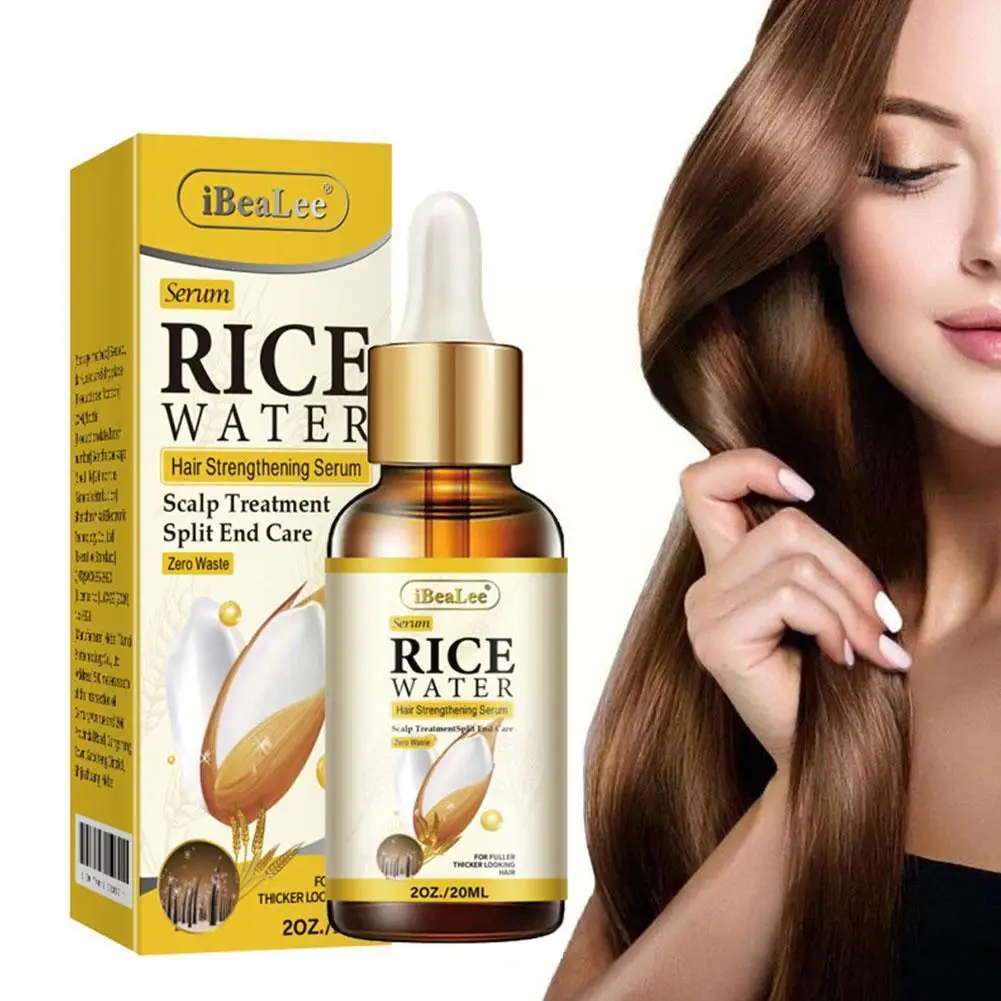 

Rice Water Strengthening Hair Serums Hair Care Essence Grow Longer Stronger Healthier Fuller Thicker Hair For Women X3J5