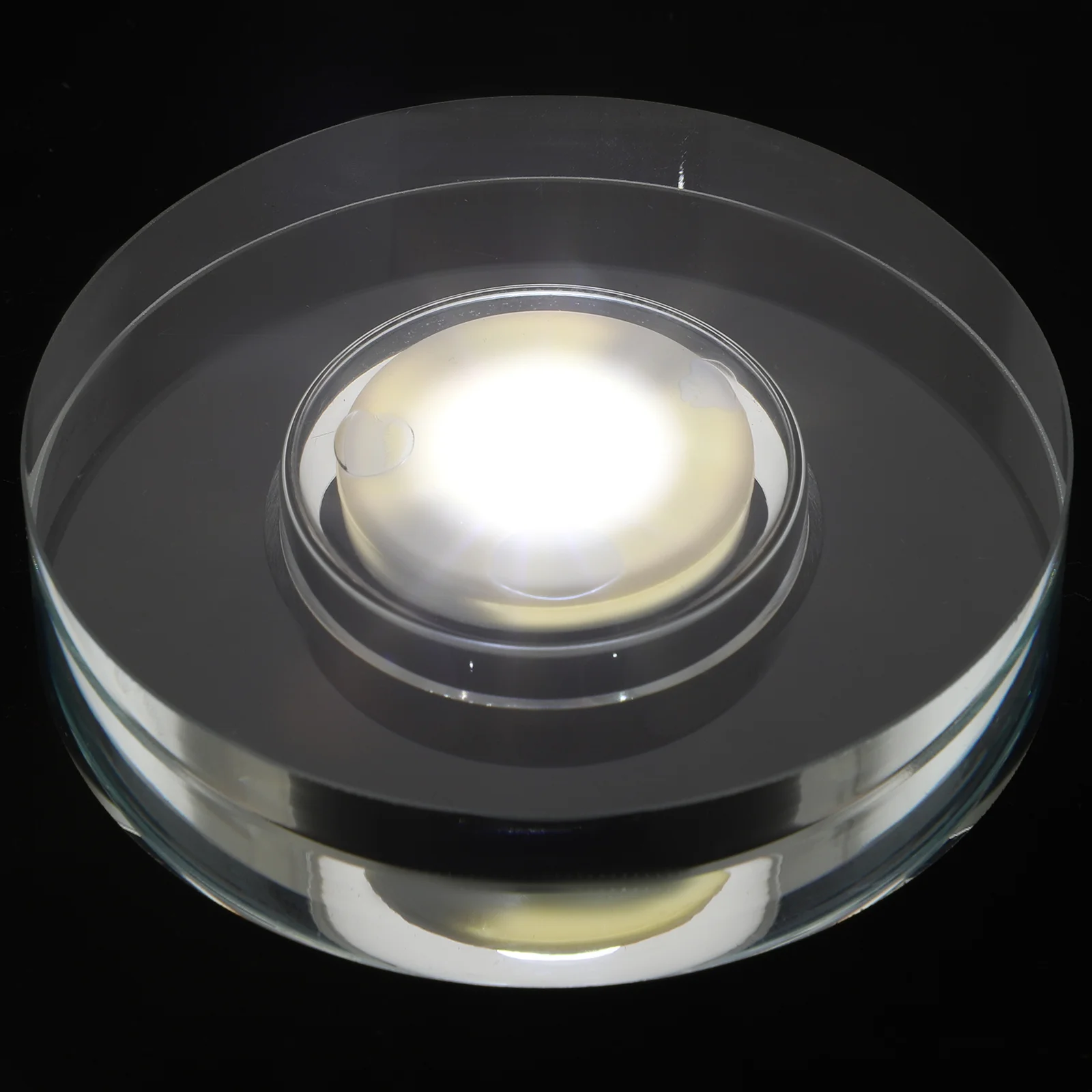 

Rotating Lamp Holder LED Stand Rotating Display Stand Bracket Turntable Stand Lighted Base Glass