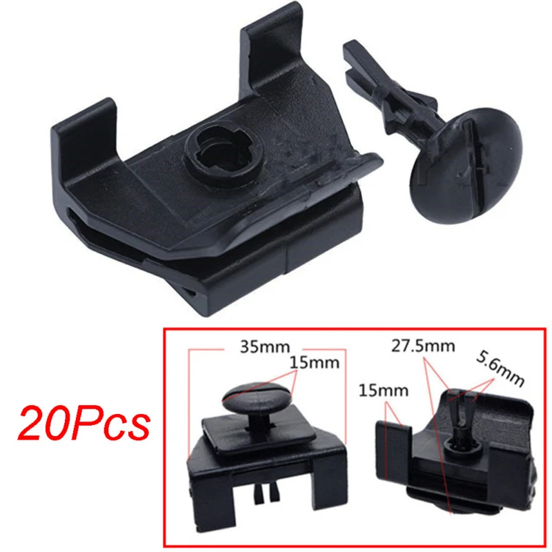 

20pcs Car Front Fender Bumper Cover Clips Pin Kit For Toyota Camry Corolla Lexus Highlander Prius 53879-58010 47749-58010