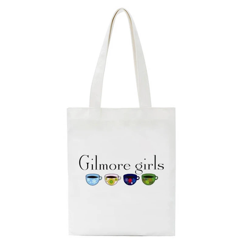 

Gilmore Girls Graphic Print Shopper Casual Pacakge Shopping Bags Handbag Large Capacity Tote Bag Shoulder Bags Ecobag Reusable