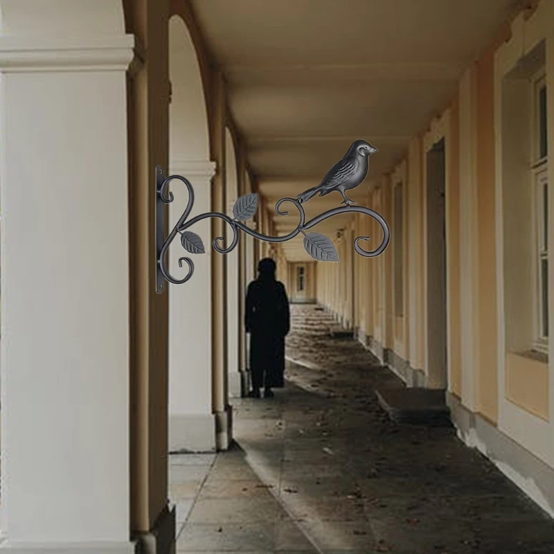 Железный подвесной кронштейн настенный крючок вешалка для растений кормушка