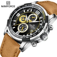 naviforce luxury fashion quartz watch men military genuine strap sports wristwatch waterproof mens clock relogio masculino 2022