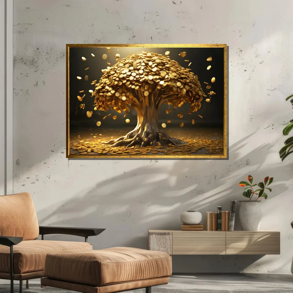 

Плакат на холсте «Золотая денежная древесина» RELIABLI ART