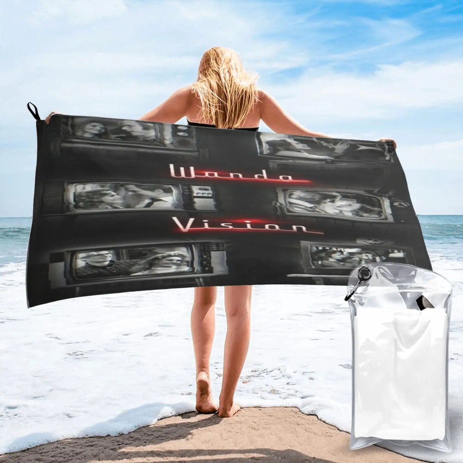 

Набор полотенец для ванной комнаты Wandavision, детское полотенце, детское полотенце Xxl, пляжное полотенце, Большое пляжное полотенце, кухонное п...