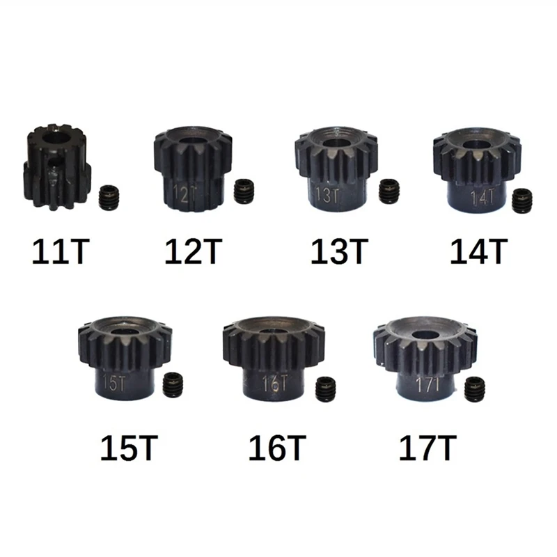 5 мм металлическая стальная шестерня двигателя для осевого SCX6 1/6 RC гусеничного