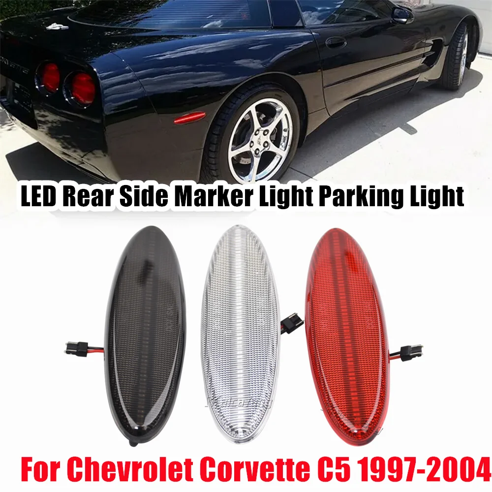 

2pcs Car Rear Side Marker Light For 1997-2004 Chevrolet Corvette C5 Driving Lights/Parking Lights Red 16523536 16524722