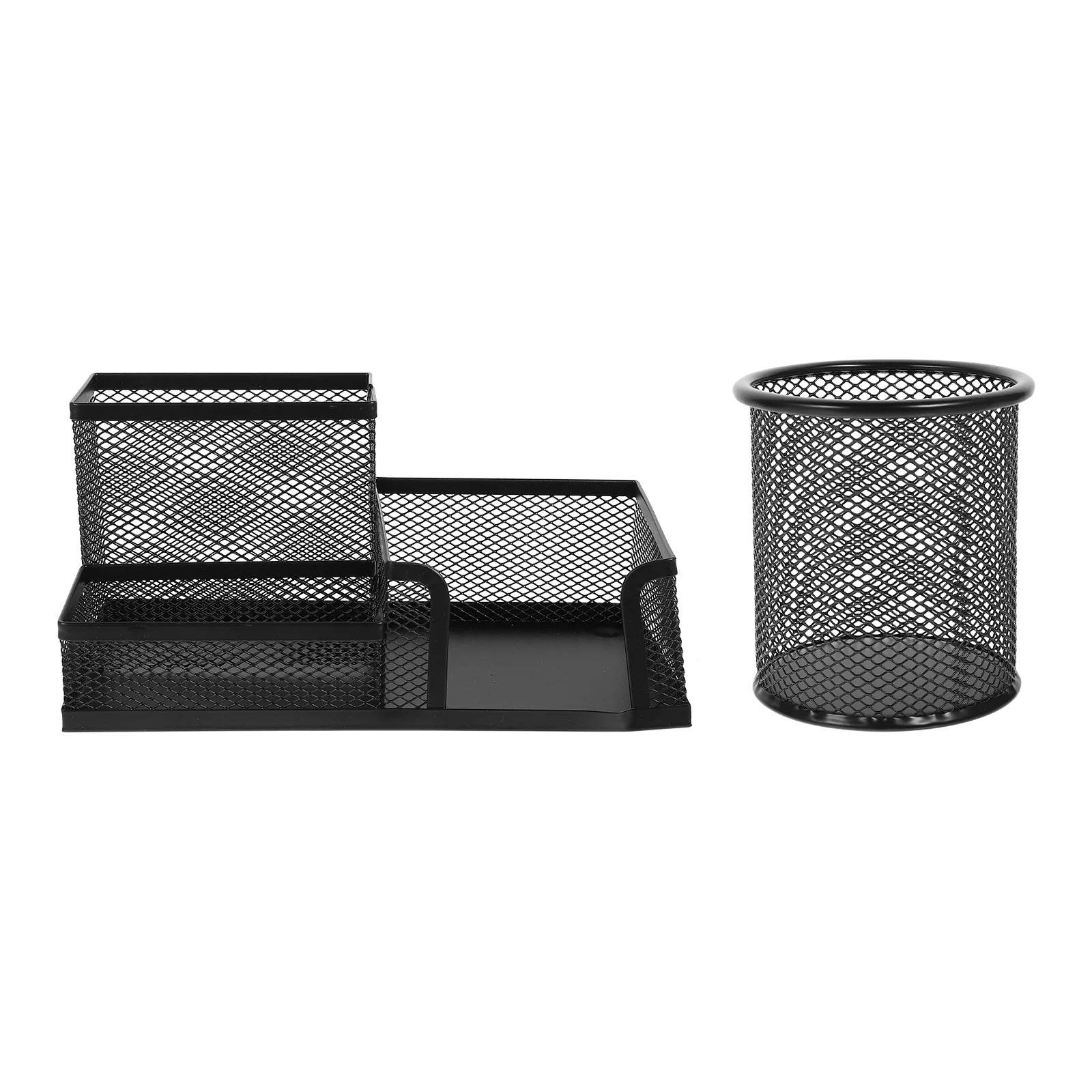 

Pen Holder Organizermesh Desk Wire Office Metal Cup Fountain Casedesktop Paper Clip Brush Storage Makeup Stationary Iron