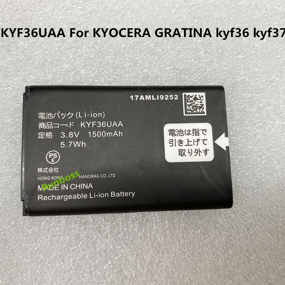 3.8V 1500mAh Battery KYF36UAA For KYOCERA GRATINA Kyf36 Kyf37 Mobile Phone Batteria