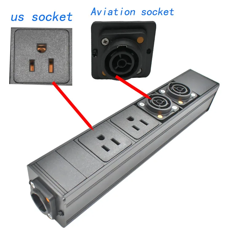 PDU power strip стойка сетевого шкафа 1-13AC авиационная комбинированная розетка США