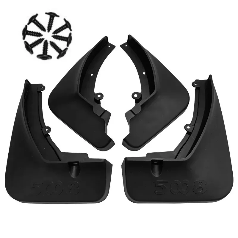 

4 шт./компл. брызговики для Peugeot 5008 Mk2 2 2017 2018 2019 2020 2021, автомобильные брызговики, брызговики