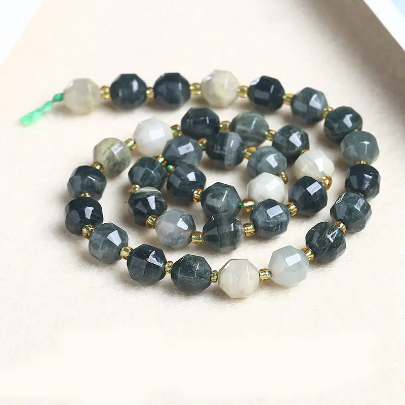 6-10 мм натуральный цвет зеленый Амфибол граненый lrрегулярная форма россыпью разделитель маленькие Бусины DIY Ювелирные изделия Аксессуары b2372