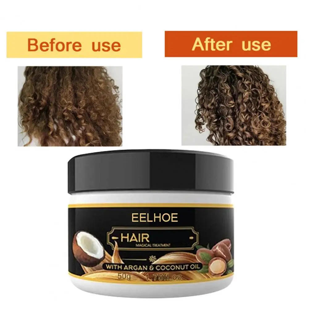 Plant Extract Hair Masque Large Capacity Multifunctional Smooth Coconut Moisturizing Girl Hair Elastin Masque
