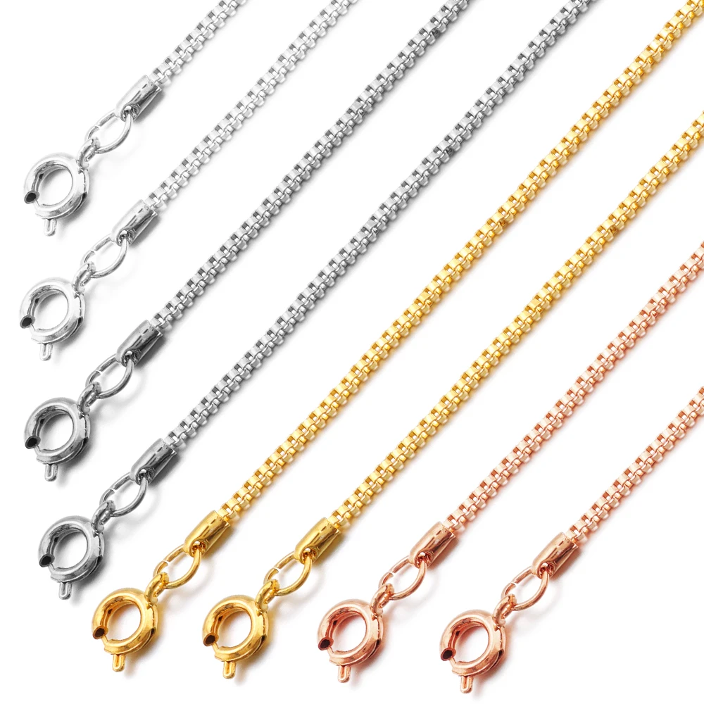 6 шт./партия модная Венецианская цепочка с пружинной пряжкой медная подвеска для