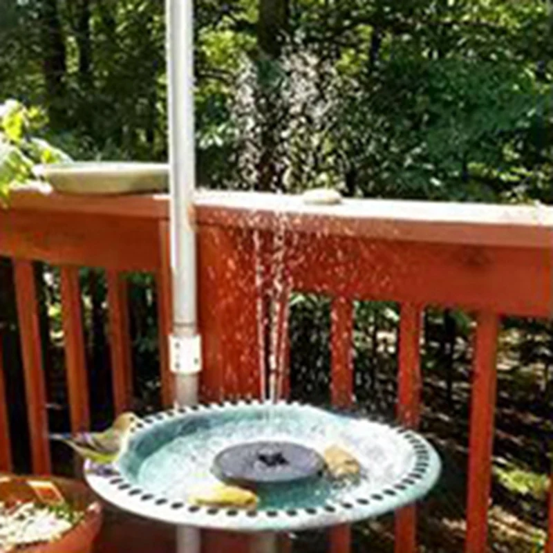 Фонтан для пруда 8 фонарей плавающий солнечный фонтан садовый водяной панель