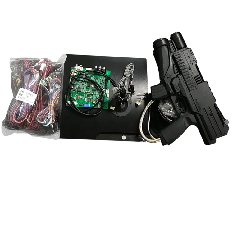 

Игровой набор для стрельбы 4 в 1, имитация аркадной игры, аксессуары Razing Storm, 2 игрока