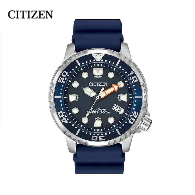 

Original Citizen Sports Diving Watch Silicone Luminous Men's Watch BN0150 Ecology-Drive Watch Men's Eco-Drive Series Black Dial