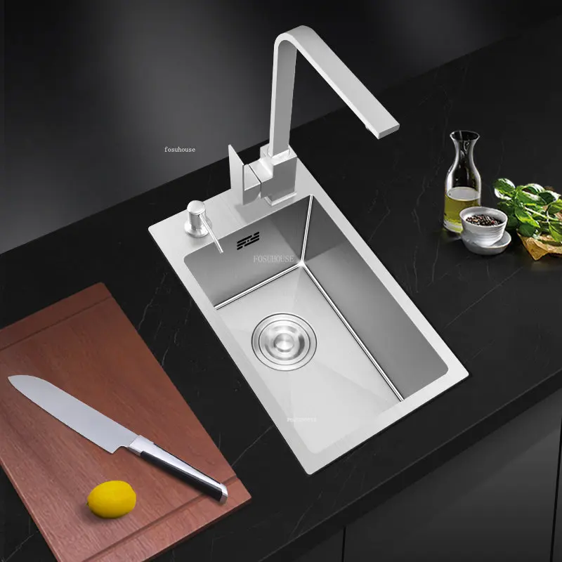Маленькие кухонные мойки из нержавеющей стали одна раковина барная стойка