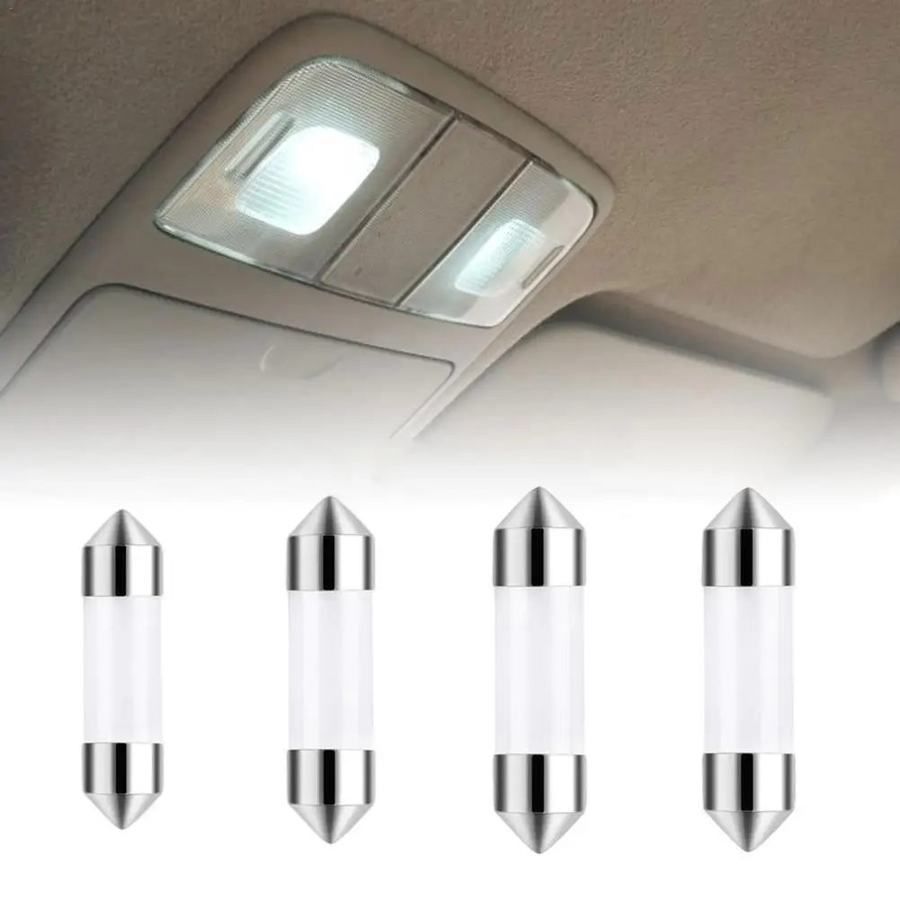 

2pcs Car LED Reading Light COB Bulb 31mm 36mm 39mm 41mm Car Interior Reading Light Reverse License Plate Light 6500K 12V