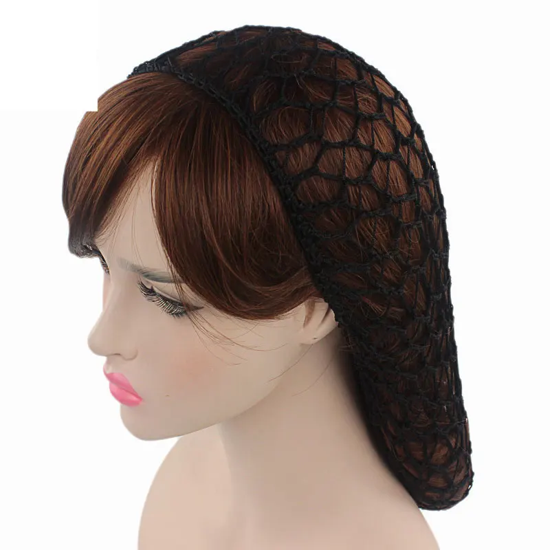 

Women Hair Snood Wide Band Mesh Snood Hair Lady Turban Hair Accessories Women Soft Rayon Crochet Hairnet Oversize Knit Hat Cap
