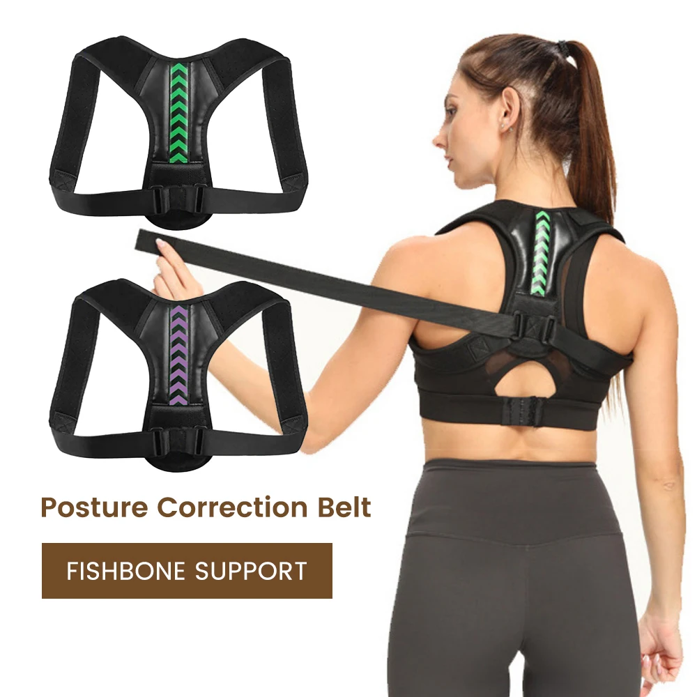 

Adjustable Back Shoulder Posture Corrector Belt Clavicle Spine Support Reshape Your Body Home Office Sport Upper Back Neck Brace