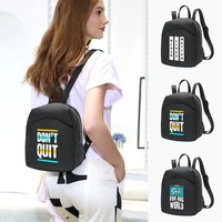 women mini backpack shoulders samll school bag for girl crossbody bag phrase series pattern travel book bags designer backpacks