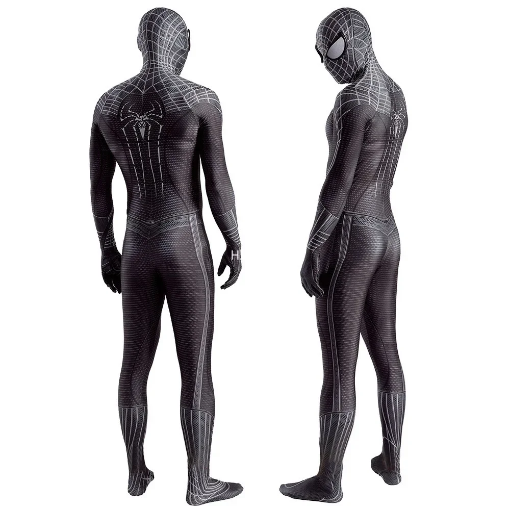 Комбинезон Zentai с изображением супергероя Marvel Черный Человек-паук отдельной