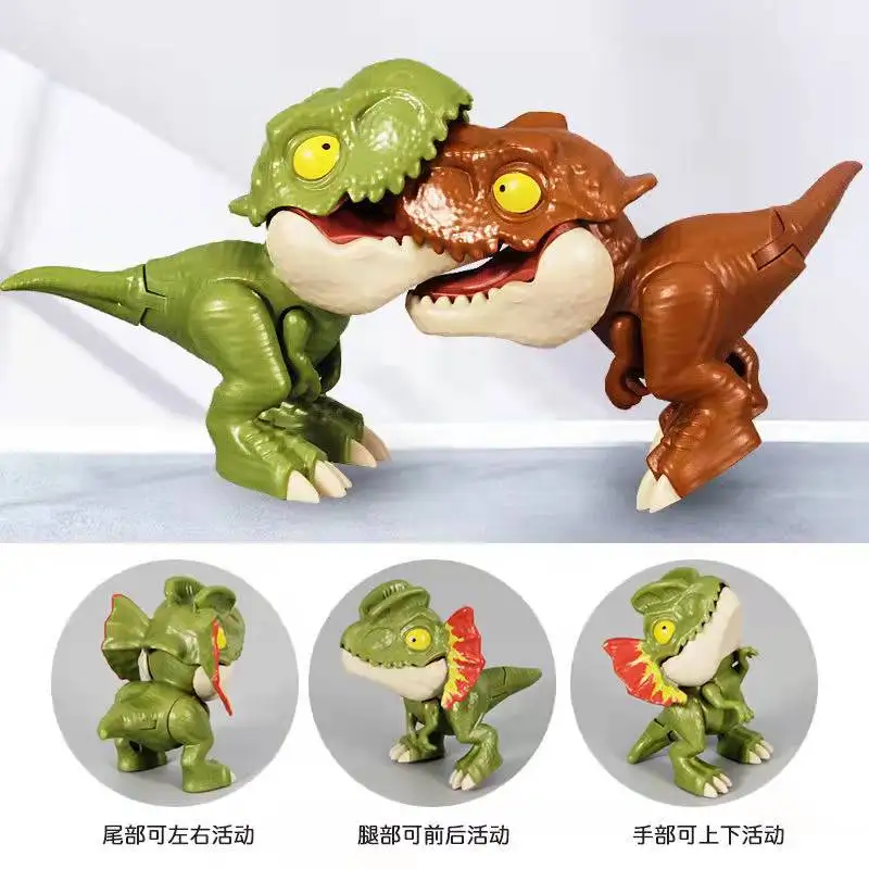 Mini Jurassic World Finger Dinosaur Tyrannosaurus Model Anime Action Figure Kids Boys Toys for Children Joint Move Gift | Игрушки и