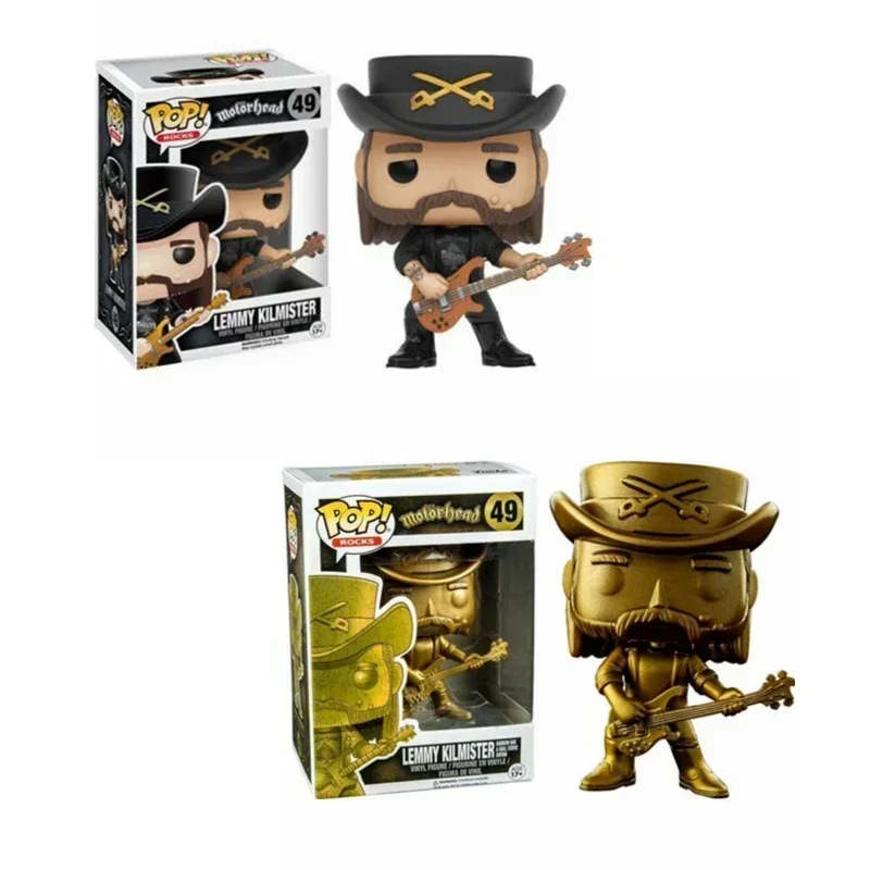 FUNKO POP Rock Motorhead Gold Lemmy Kilmister 49 # Виниловые фигурки кукол из ПВХ HOT TOPIC эксклюзивная