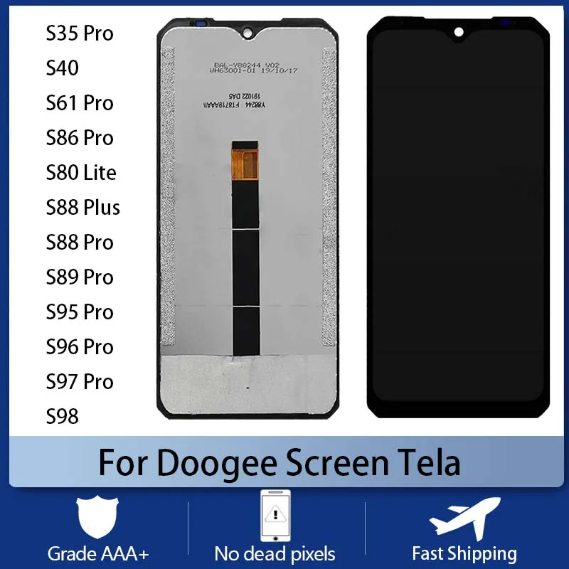 

For Doogee S80 S88 S89 S95 S96 Pro Mobile Phone Screen Tela LCD Display Touch Screen S35 S40 S61 S86 S97 S98 Pro Plus Lite Tela