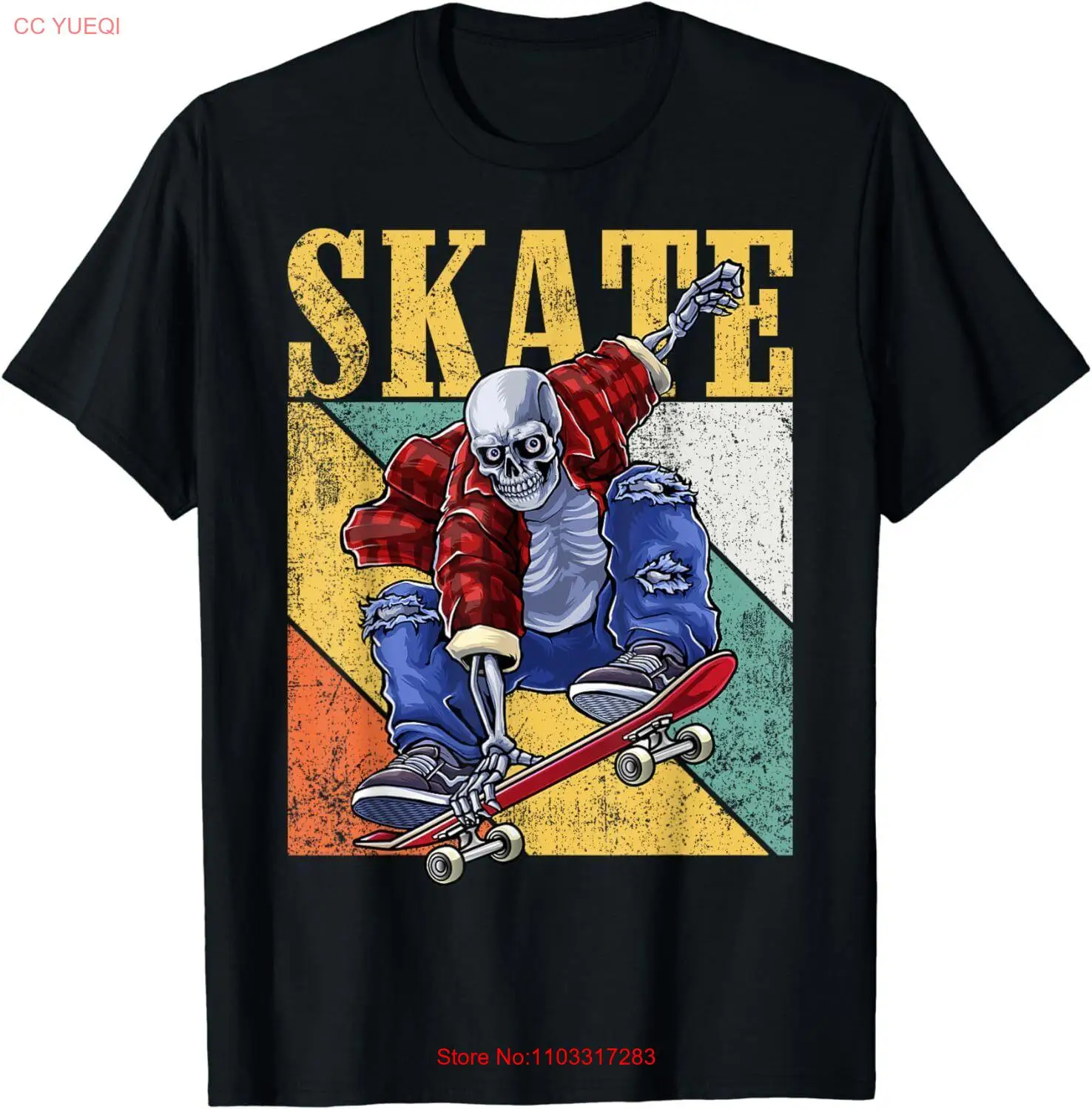 Футболка для скейтбординга скейтборда S-5XL сделано в США