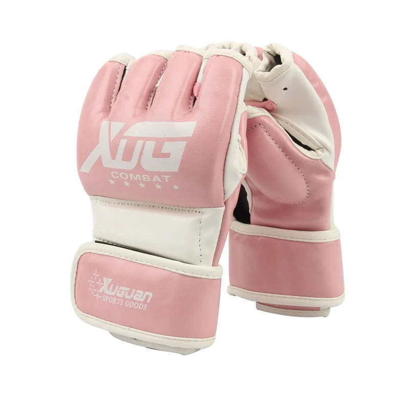 Professional MMA Half Finger High Quality Fighting Gloves Wrestle Boxing Glove Sanda Training Fitness Gloves Boxing Equipment