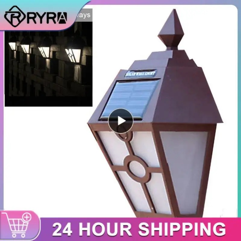 

5/8/10PCS 1.2V Retro LED Outdoor Solar Wall Lamp For Home Garden Sensor Light Garden Courtyard Decor Landscape Light For Street