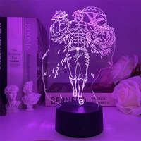 anime the seven deadly sins3d night light 716 color holiday gift light bedroom sleep led desk lamp childrens toy birthday gift