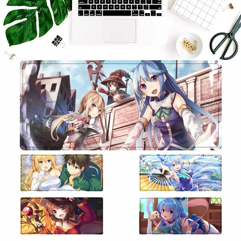 

Cheap KonoSuba – Gods blessing on this wonderful world Mouse Pad Laptop PC Computer Mause Pad Desk Mat For Big Gaming Mouse Mat