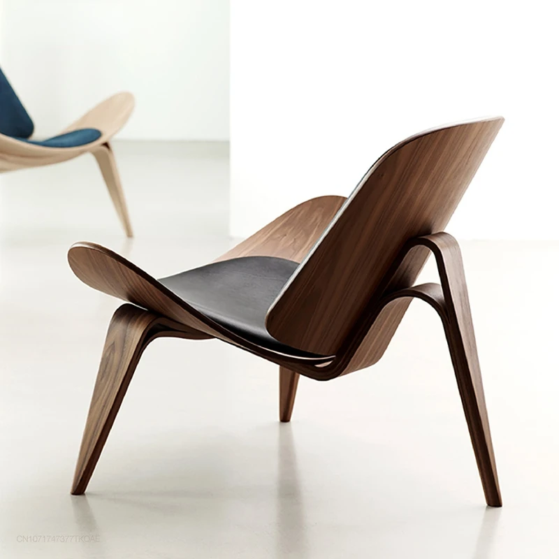 

Nordic Denmark Design chair Smiling Shell Chair Simple sofa Lounge chair Armchair Living Room Furniture Chair