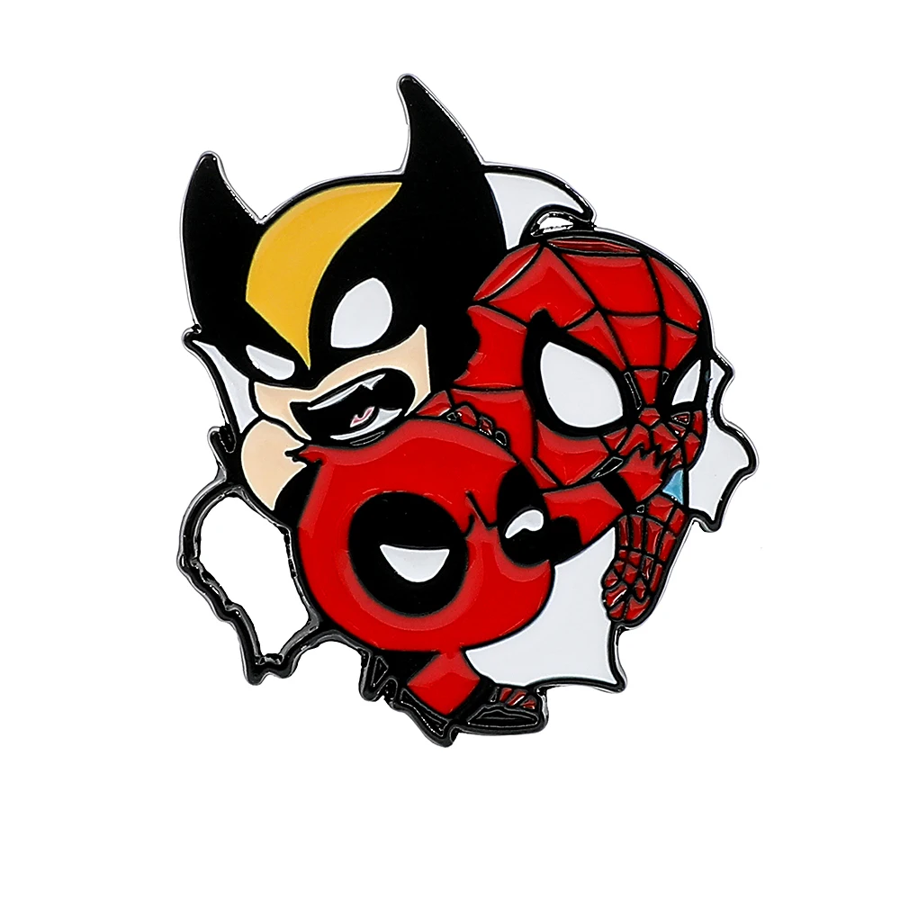 

Металлический значок Marvel Дэдпул Росомаха MINISO