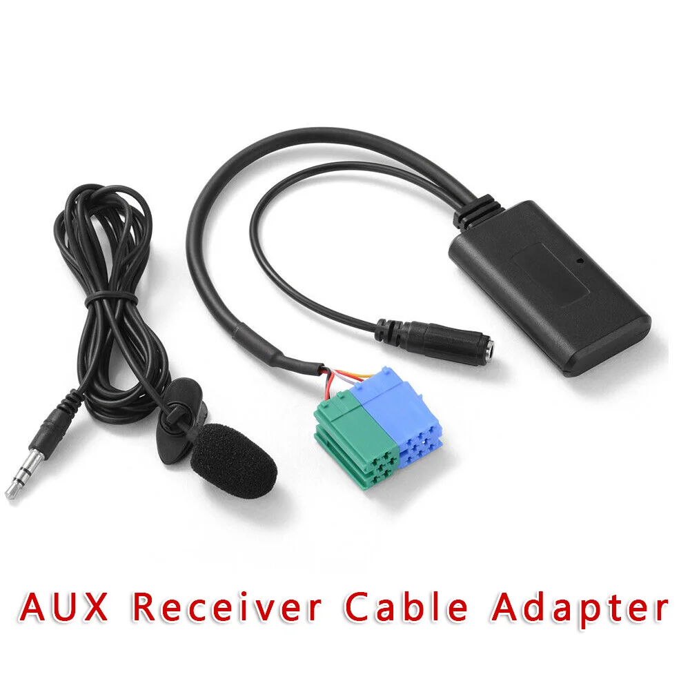 

&1x Microphone AUX Receiver Adapter Cable Bluetooth For Music Lovers MA2254 Durable