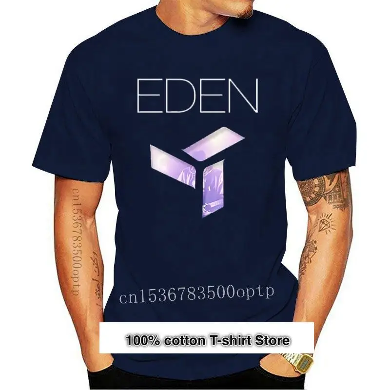

Camiseta negra para hombre, ropa de cantante de música Eden, nueva