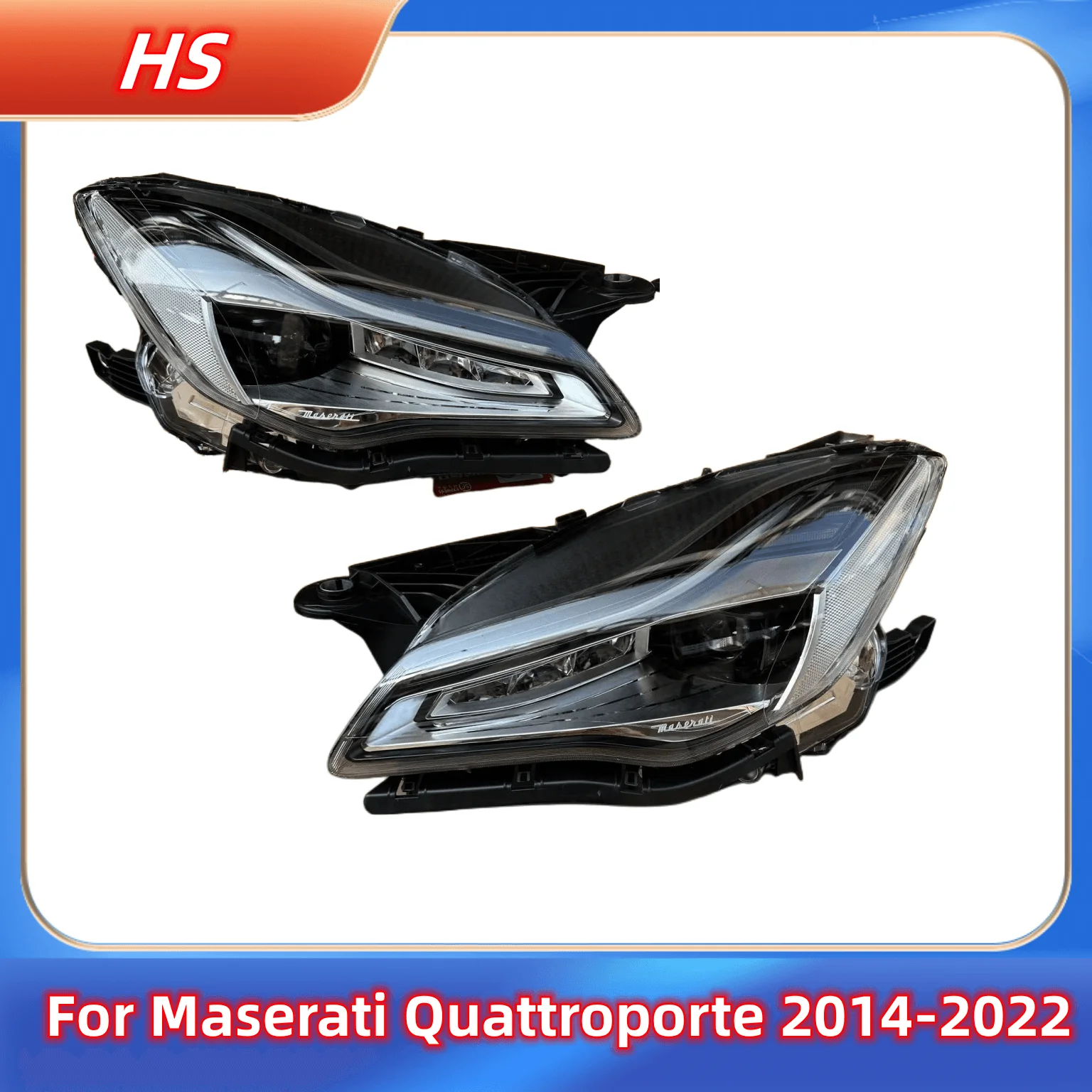 

LED headlights for Maserati Quattroporte 2014-2019 Upgrade 2022 Trofeo Laser plug and Play