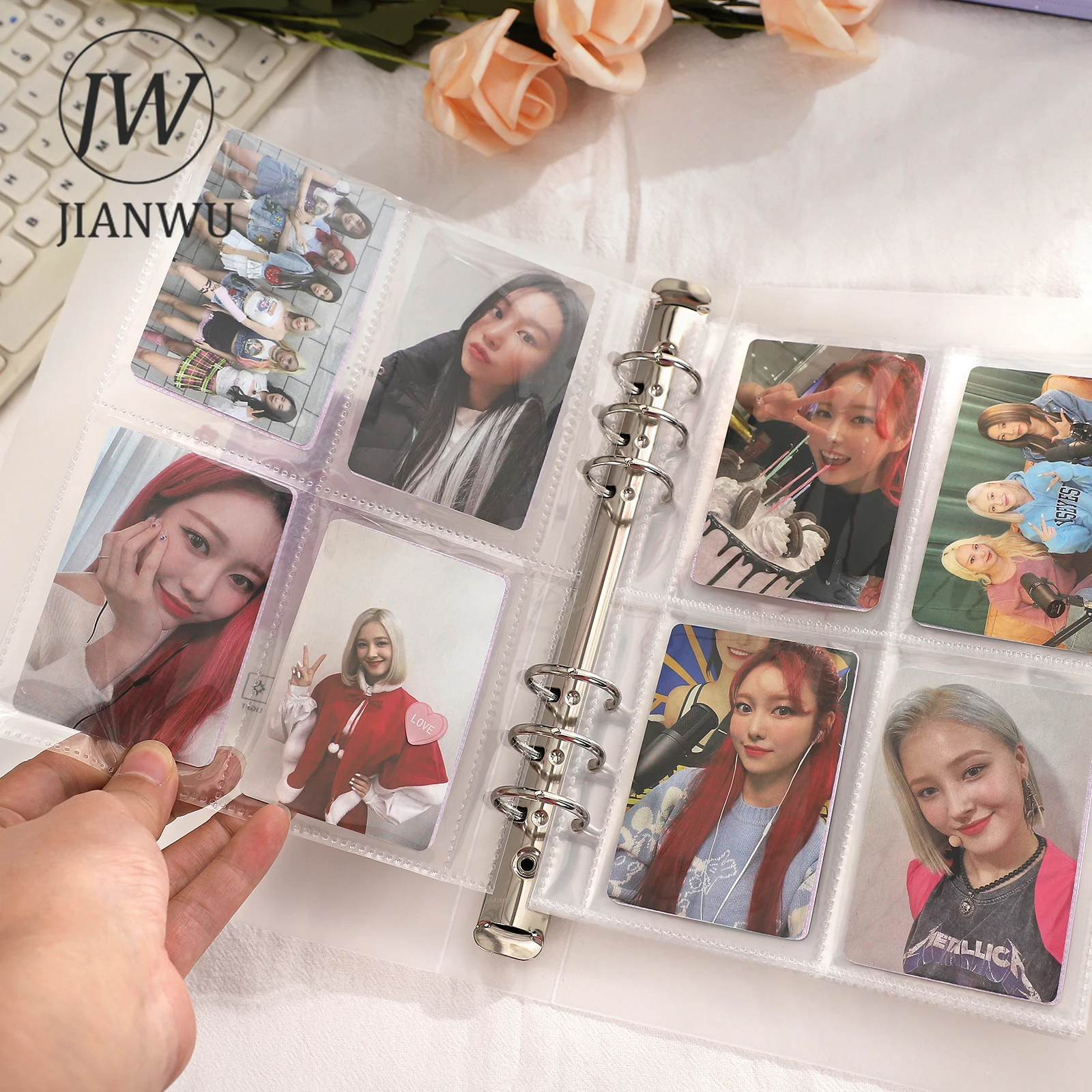 JIANWU A5 ПВХ матовый переплет для фотоальбома 10 шт. внутренняя страница звезда