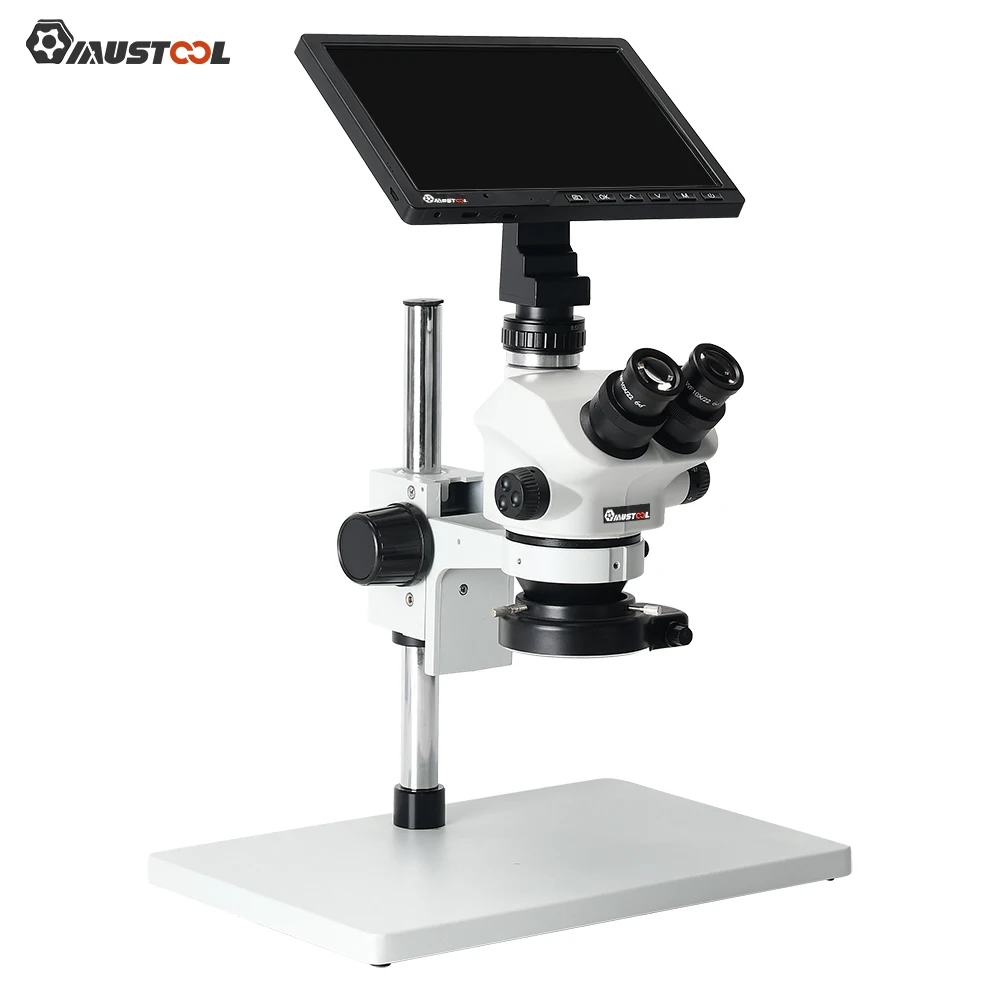 

L7-50 0.7-5X Trinocular Biological Compound Microscope 10 Digital Microscope CMOS Sensor HDMI USB For School Education