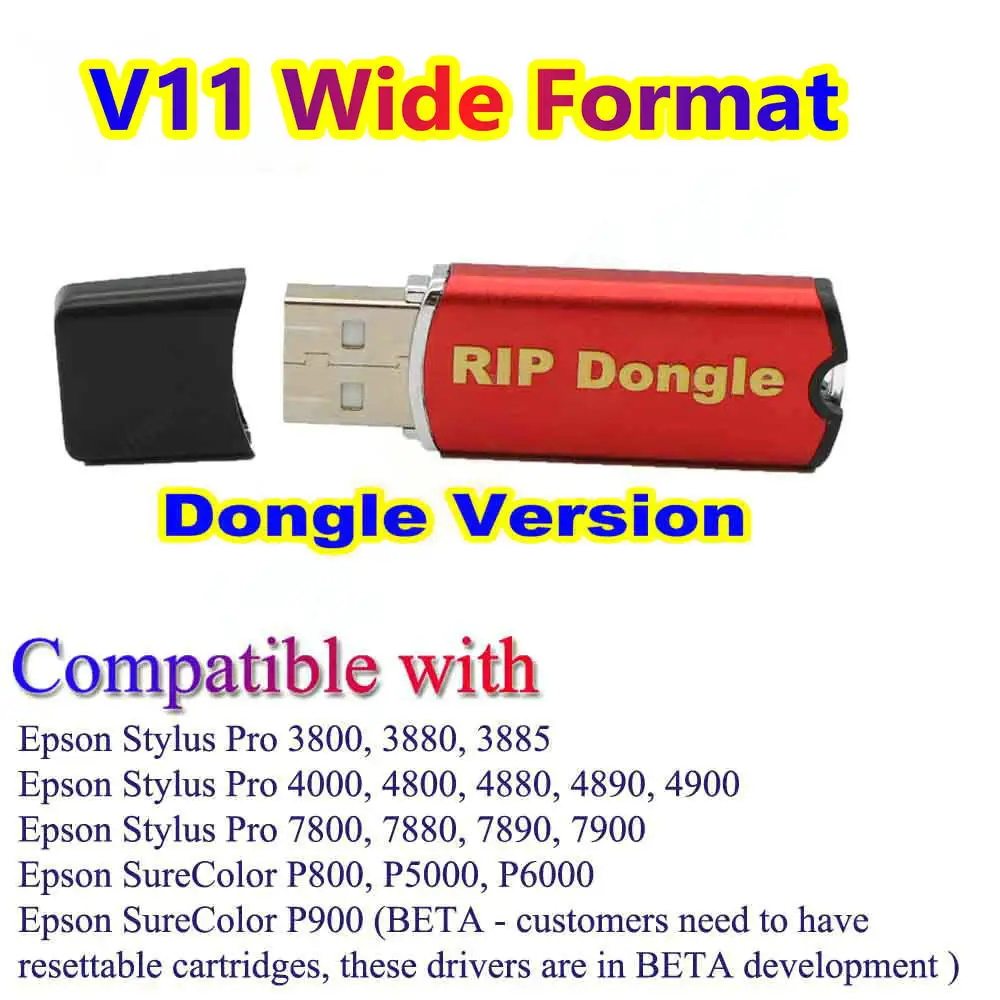 

L18050 DTF L8050 Uv RIP 11.2 Desktop 10.3 10.5 V11.2 RIP Dongle For Epson L805 R1390 L1800 7800 7900 P700 P900 4880 4900 Program