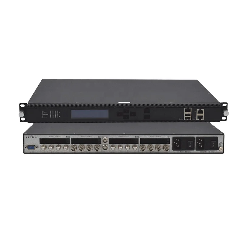 

8*DVB-T2/ DVB-S2 to ip gateway satellite decoder with ASI in Multiplexer option ATSC/DVB -C/S/S2