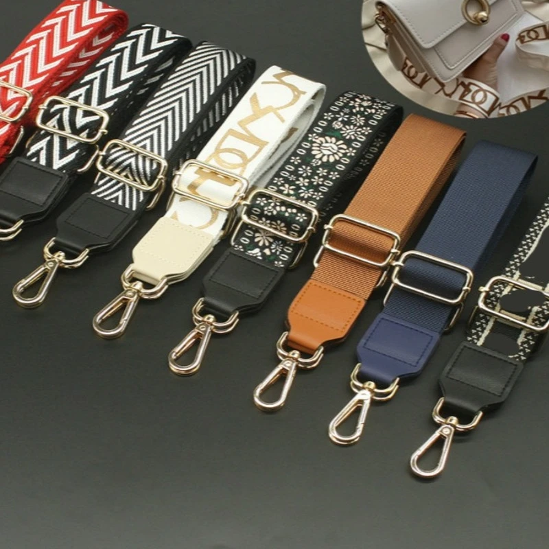 

Fashion Bag Parts Accessories Strap Bags Fabric Chain Wide Backpack Black Handle Crossbody Canvas Replacement Shoulder Bag Strap