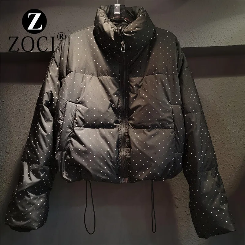 [zoci] 2024 зимняя новая нишевая дизайнерская теплая пуховая хлопковая куртка с