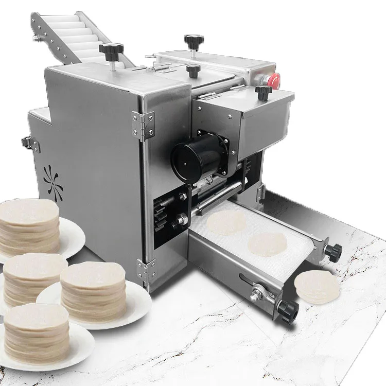 

Automatic Chapati Pasta Tortilla Papad Momo Empanada Tortill Samosa Gyoza Wonton Spring Roll Maker Dumpling Skin Wrapper Machine