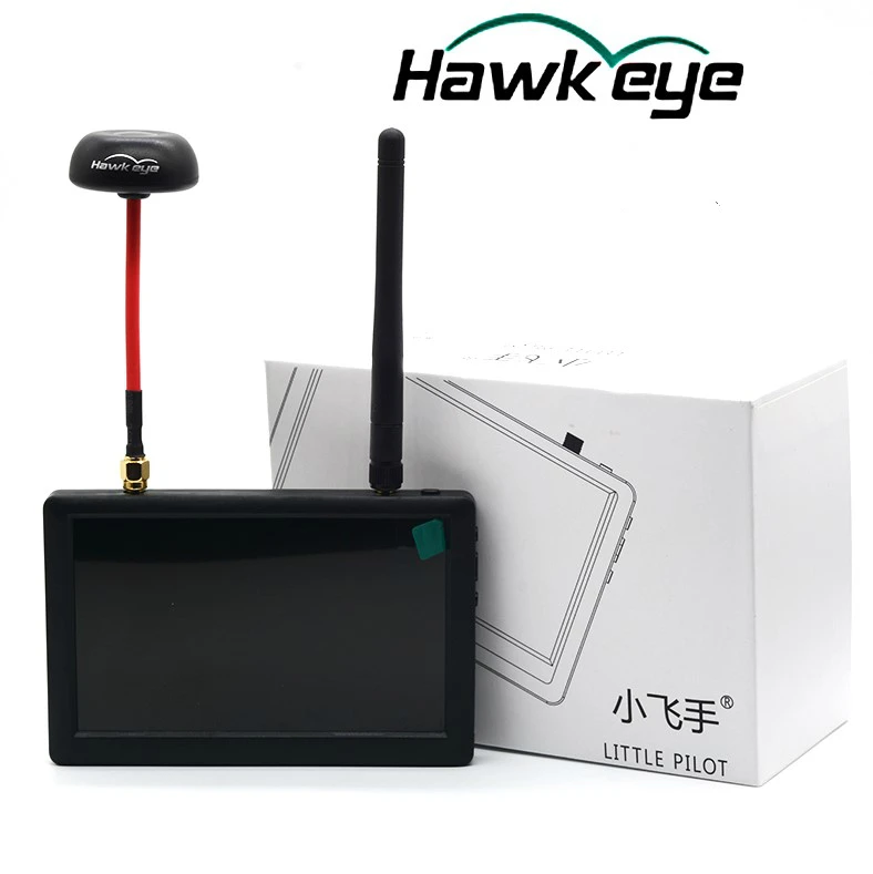 Hawkeye маленький пилот 3 5 8G 40CH дюймов 800x480 700CD 16:9 FPV монитор с двойной антенной