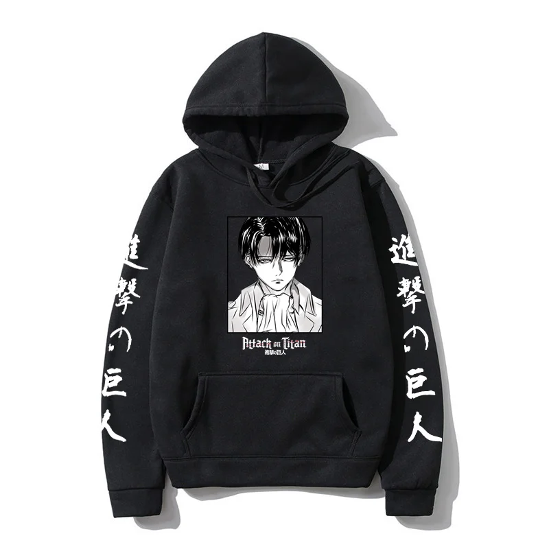 

Attack on Titan Men hoodies Sweatshirt Anime Print Japanese Streetwear Kids Pullovers Tops Unisex Casual Boys Clothes Sudaderas