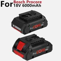 upgraded 18v 6 0ah li ion battery for procore 1600a016gb for bosch 18 volt max cordless power tool drill 2100 cells built in