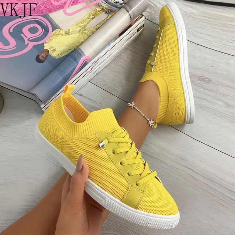 2021 Summer Women Shoes Mesh Light Breathable Women Flats Shoes Female Trainers Fashion Casual Shoes Zapatillas Mujer